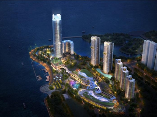 海南藍洋溫泉大河花園鳥瞰圖